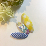 リバティ チェック&ストライプ⑅◡̈*パッチンピン キッズ&ベビーஐ プチギフトにも