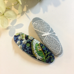 《在庫僅か》ミナペルホネン ×リバティ  大人可愛い 刺繍のパッチンピン キッズ&ベビー プチギフトにも