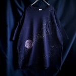 手描き　初恋の月 ビッグシルエットTシャツ　men's