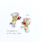 Strawberry milk  tea ピアス／イヤリング