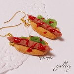 ウインナーサンド♡ピアス イヤリング フェイクフード