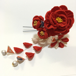 つまみ細工の髪飾り（箱付き）