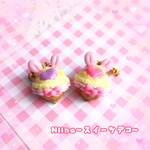 (再販！)うさ耳コロコロアイスのピアス(カラフル）