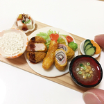ミニチュア定食④〜ミックスフライ定食〜