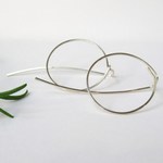 Silver925　Circle ＆ Ｒline　ピアス