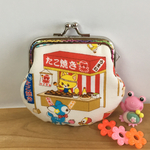 はいから横町の夏祭り°˖☆◝(⁰▿⁰)◜☆˖°がま口 ポーチ 小物入れ⑥