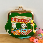 はいから横町の夏祭り°˖☆◝(⁰▿⁰)◜☆˖°がま口 ポーチ 小物入れ①