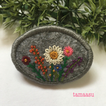 お花の刺繍ブローチ✴︎264