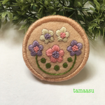 お花の刺繍ブローチ✴︎137