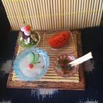 1800円→800円‼️🍓🍒❤️日本の夏  セット💕🌌🍹 💗🌷🌼🌿🍀  ミニチュア  ドールハウス カフェ 和食 ランチ 居酒屋 そうめん かき氷 パフェ   