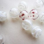夏のヨーヨービーズに！吹きガラスビーズ　ＭＩＸ　13mm　　１０個　No26