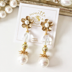 antique flower ♡ pearl pierce