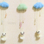 （再販）明日天気になーれ♪てるマル&ゆらゆら雲のサンキャッチャー（大）てるてる坊主