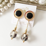Vintage button♡clear charm