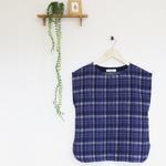  cottonのノースリーブ(ブルー系)