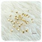 夏ネイルに♪シェル メタルパーツ（３mm）50個＊ゴールド＼送料無料／