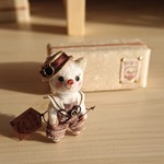 ★OKumaYA☆カンカン帽子のネコさんＢ