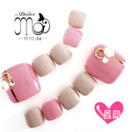 【再販】上品くすみカラーのフットネイル【ペディチップ】