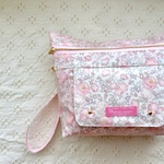 co様お取り置き品♡リバティ フェリシテ（ライトピンク）のコンパクトおむつポーチ♡