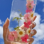 永遠に散らない綺麗な押し花ケースちゃんと共にHappy Life!!!　押し花スマホケース・iPhoneケース・携帯ケース・iPhone7/8/7Plus/8Plus/X