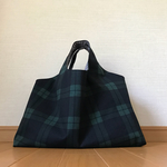 ご予約品 手提げバッグ ブラックウオッチ×ギンガムチェック