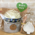 出産祝い オムツケーキ 名前入り食器セット