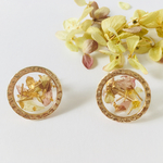 紫陽花のボタニカルイヤリング