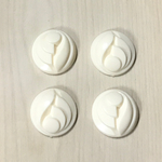VINTAGE RETRO IVORY ROUND DESIGN CABOCHONS