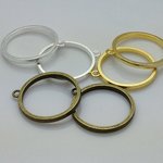 レジン枠　真円　厚み約２mm　３色６枚セット