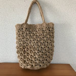 松あみの麻ひもバッグ たて長