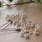大きめ お花の小枝アクセサリー(Uピン)