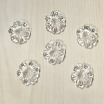 VINTAGE CLEAR FLOWER BEADS PARTS