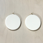 VINTAGE CREAM IVORY CIRCLE COIN CREAM BEADS