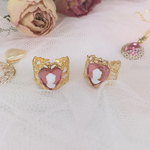heart  cameo ring