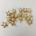 ＃037/立体スター/約18ｍｍ/パール入りスター