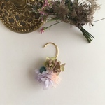 紫陽花とイモーテルのイヤーフック