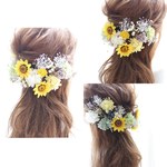 オーダー専用ページ♡ヒマワリショートヘア用ヘッドドレス！