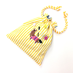 【オーダーメイド】馬の刺繍入り♡巾着袋 (フレッシュオレンジ)