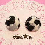 まーるいピアス★樹脂ピアス★