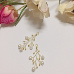 小枝アクセサリー ピアス