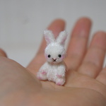 3.8cm ミニミニ ウサギちゃん (シャイニーホワイト)