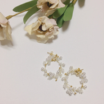 かすみ草風 小枝アクセサリー ピアス