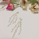 かすみ草風 小枝アクセサリー ピアス