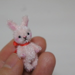 3.8cm ミニミニ ウサギちゃん (シャイニーピンク)