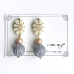 【再販】antique flower 大ぶりピアス・イヤリング