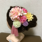 髪飾り つまみ細工 成人式 結婚式 前撮り