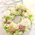  紫陽花リース ＊ 結婚祝い 引越し祝い プレゼント プリザーブドフラワー フラワーリース
