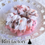 可憐な花々🌼ふわもこシフォンシュシュ❤(ピンク系×いちご🍓)