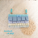 【新色】💕フリフリシリーズ2💕ラブリーな移動ポケット Light Blue