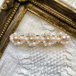 Sale!結婚式に♡パールで作ったフリルバレッタ
